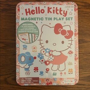 Hello Kitty Magnetic Tin Play Set - Pink and Red